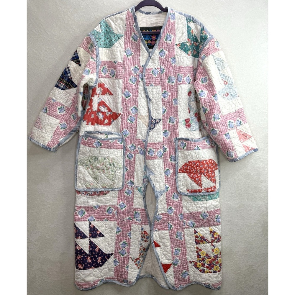 Subcouture by Mentorsilly Long Quilt Coat Wavy Hem One Size Fits‎ Most